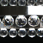 Люстра с тремя кольцами цвета хром и прозрачными хрустальными шарами по периметру Sacramento Transparent Balls Chandelier варинант исполнения - 6 | Loft Concept в Нижнем Новгороде