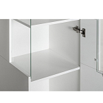 Шкаф-витрина белая с полками и стеклянной дверью Strict Lines варинант исполнения - 3 | Loft Concept в Нижнем Новгороде