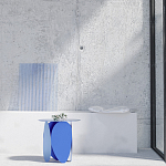 Matis журнальный столик красный из металла и кожи варинант исполнения - 1 | Loft Concept в Нижнем Новгороде