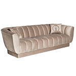 Диван трехместный велюровый серый Island of Comfort варинант исполнения - 1 | Loft Concept в Нижнем Новгороде