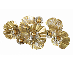 Панно настенное Blank Sheet Golden Flower варинант исполнения - 1 | Loft Concept в Нижнем Новгороде