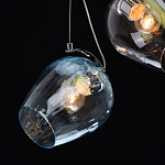 Люстра каскадная с 5-ю разноцветными стеклянными плафонами Kaleido варинант исполнения - 6 | Loft Concept в Нижнем Новгороде