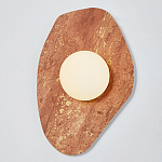 Бра с каменным основанием и плафоном из стекла в форме шара Shaw Marble Lighting варинант исполнения - 5 | Loft Concept в Нижнем Новгороде