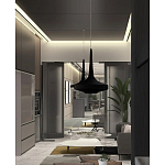 Подвесной вязаный черный светильник «Лампа Марракеша» варинант исполнения - 4 | Loft Concept в Нижнем Новгороде