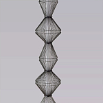 Торшер светодиодный с плетеным металлическим каркасом Metal Interweaving варинант исполнения - 2 | Loft Concept в Нижнем Новгороде