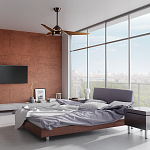 Потолочный вентилятор с тремя угловатыми лопастями Kichler варинант исполнения - 5 | Loft Concept в Нижнем Новгороде