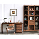 Стол рабочий округлой формы с 3-мя ящиками  Working Moonnut Table варинант исполнения - 1 | Loft Concept в Нижнем Новгороде