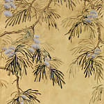 Обои ручная роспись Silk Tree Original colourway on Gold Bullion gilded paper варинант исполнения - 1 | Loft Concept в Нижнем Новгороде