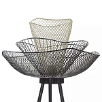 Торшер с трехъярусным плафоном из металлической сетки Metal Mesh Floor Lamp варинант исполнения - 5 | Loft Concept в Нижнем Новгороде