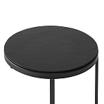 Кофейный столик круглый чёрный Compact Loft варинант исполнения - 3 | Loft Concept в Нижнем Новгороде