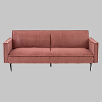 Диван современный вельветовый прямой Worcester Коралл варинант исполнения - 2 | Loft Concept в Нижнем Новгороде