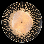 Бра с белым рельефным плафоном и стеклом с рисунком FLOW варинант исполнения - 1 | Loft Concept в Нижнем Новгороде