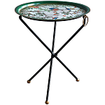 Круглый приставной столик складной Chinoiserie Blooming Garden Side Table варинант исполнения - 1 | Loft Concept в Нижнем Новгороде