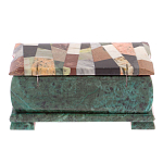 Шкатулка с мозаикой из натуральных камней Stone Casket варинант исполнения - 4 | Loft Concept в Нижнем Новгороде