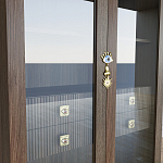 Дизайнерский шкаф витрина Elsa Dreams Walnut с 4-мя ящиками варинант исполнения - 5 | Loft Concept в Нижнем Новгороде