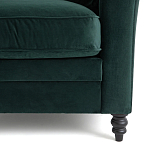 Кресло с обивкой из хлопкового велюра Porter Green Armchair варинант исполнения - 5 | Loft Concept в Нижнем Новгороде