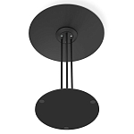 Стол журнальный с круглой столешницей из стекла Gray and Gold Marble варинант исполнения - 6 | Loft Concept в Нижнем Новгороде