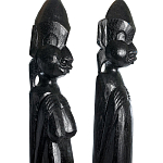 Комплект из 2-х деревянных статуэток Asmat Tall Statuettes Black варинант исполнения - 3 | Loft Concept в Нижнем Новгороде