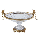 Чаша из прозрачного стекла с рельефным ободком и фигурками стрекоз Eden Garden варинант исполнения - 1 | Loft Concept в Нижнем Новгороде