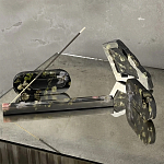 Подставка под благовония из эпоксидной смолы с цветами черная Epoxy Resin Flowers Incense Stand Black варинант исполнения - 4 | Loft Concept в Нижнем Новгороде