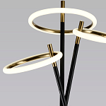 Торшер с 3-мя круглыми светодиодными лампами на черной триноге Underlining варинант исполнения - 3 | Loft Concept в Нижнем Новгороде