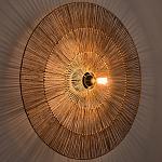 Круглый настенный светильник с декором из пеньковой веревки Alano Wall Lamp варинант исполнения - 2 | Loft Concept в Нижнем Новгороде