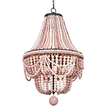 Люстра каплевидной формы украшенная розовыми круглыми бусинами Pink Beads Chandelier варинант исполнения - 2 | Loft Concept в Нижнем Новгороде