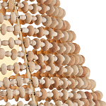 Подвесной светильник в форме колокола из деревянных бусин Wooden Beads варинант исполнения - 2 | Loft Concept в Нижнем Новгороде