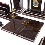 Настольный письменный набор из природного камня обсидиана с декором в виде Коня Team leader варинант исполнения - 4 | Loft Concept в Нижнем Новгороде