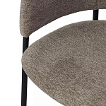 Стул полукруглый с каркасом из металла и мягким сиденьем и спинкой Soft Chenille варинант исполнения - 2 | Loft Concept в Нижнем Новгороде