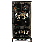 Шкаф черный в китайском стиле  Chinese Cabinet Black варинант исполнения - 1 | Loft Concept в Нижнем Новгороде