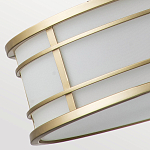 Подвесной светильник цвета латунь с белым матовым плафоном с геометрическим рисунком Feiss варинант исполнения - 6 | Loft Concept в Нижнем Новгороде