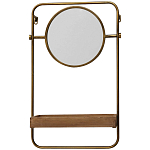 Настенное зеркало с полкой Roy Metal Mirror варинант исполнения - 1 | Loft Concept в Нижнем Новгороде