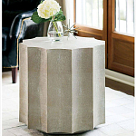 Приставной стол бежевый Stingray Skin Table кожа варинант исполнения - 2 | Loft Concept в Нижнем Новгороде