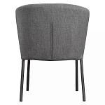 Стул серый с широкой закругленной спинкой Chair Gray Attractive варинант исполнения - 4 | Loft Concept в Нижнем Новгороде