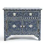 Комод инкрустация костью ORIENTAL Indian синий орнамент варинант исполнения - 1 | Loft Concept в Нижнем Новгороде