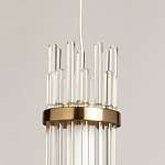 Подвесной светильник с цилиндром из прозрачных стеклянных трубок Nembus варинант исполнения - 9 | Loft Concept в Нижнем Новгороде