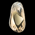 Бра овальное из стекла с золотым элементом Flow Texture  варинант исполнения - 3 | Loft Concept в Нижнем Новгороде