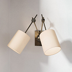 Бра с двумя тканевыми абажурами в форме цилиндра Prerequisites варинант исполнения - 3 | Loft Concept в Нижнем Новгороде