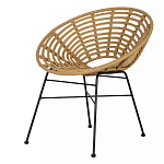 Стул круглый с ротанговым плетением Round Wicker Stool варинант исполнения - 3 | Loft Concept в Нижнем Новгороде