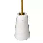 Кофейный столик с круглой столешницей на белом мраморном основании Original Foundation варинант исполнения - 5 | Loft Concept в Нижнем Новгороде