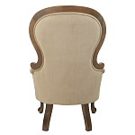 Кресло с мягкой обивкой из светло-коричневого велюра на 4-х деревянных ножках Evelyn Classical Armchair варинант исполнения - 2 | Loft Concept в Нижнем Новгороде