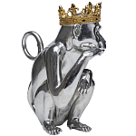 Статуэтка обезьяна в короне серебряная Golden Monkey варинант исполнения - 4 | Loft Concept в Нижнем Новгороде