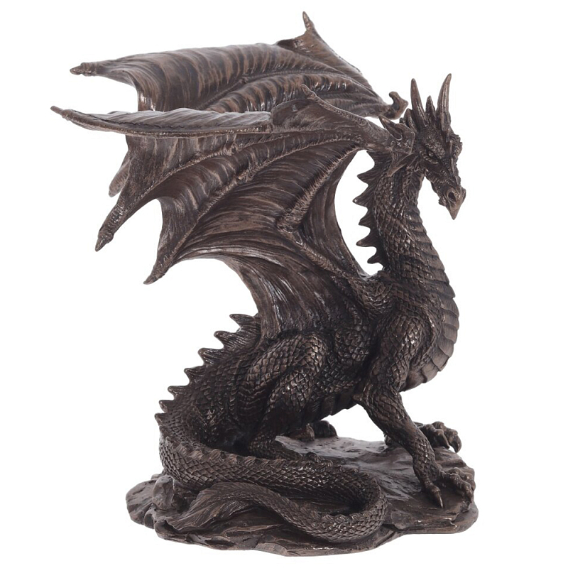 Декоративная статуэтка Дракон Dragon Brown Statuette Коричневый в Нижнем Новгороде | Loft Concept 