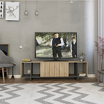 ТВ-тумба с откидной дверцей и 4-мя полками ZITANO TV STAND OAK варинант исполнения - 1 | Loft Concept в Нижнем Новгороде
