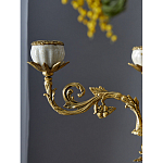 Подсвечник белый Попугай из фарфора с бронзовыми элементами Eden Garden варинант исполнения - 7 | Loft Concept в Нижнем Новгороде