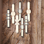 Подвесной светильник из дымчатого стекла цилиндрической формы с чёрным металлическим основанием Hiding secrets варинант исполнения - 8 | Loft Concept в Нижнем Новгороде