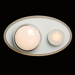 Бра овальной формы белого цвета с 2-мя лампами Lunar Pebbles варинант исполнения - 2 | Loft Concept в Нижнем Новгороде