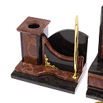 Настольный письменный набор из лемезита и змеевика с декором в виде Орла в подарочной упаковке Successful Leader варинант исполнения - 5 | Loft Concept в Нижнем Новгороде