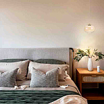 Подвесной светильник с янтарным рифленым стеклянным плафоном Ferm Living варинант исполнения - 7 | Loft Concept в Нижнем Новгороде